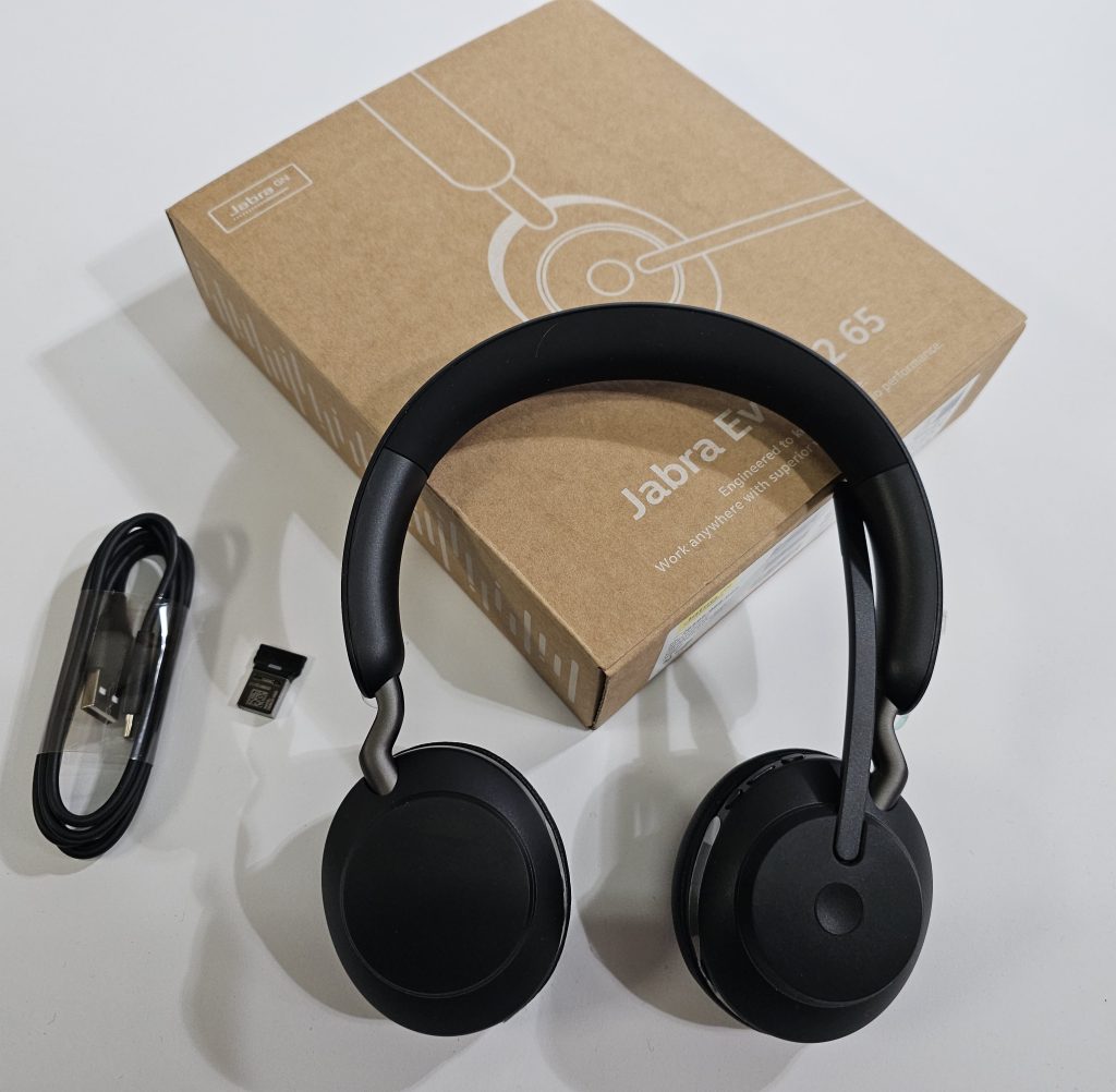 jabra evolve2 65 uc stereo headset zwart | nieuw