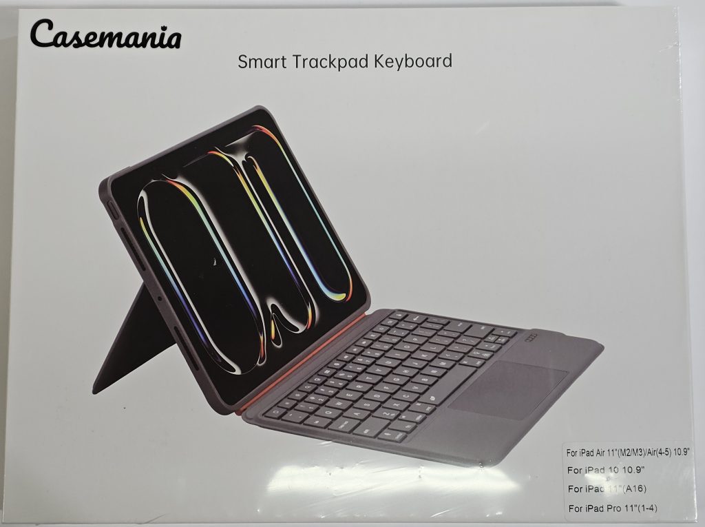 casemania trackpad keyboardcase apple ipad a16 + 10e gen| nieuw