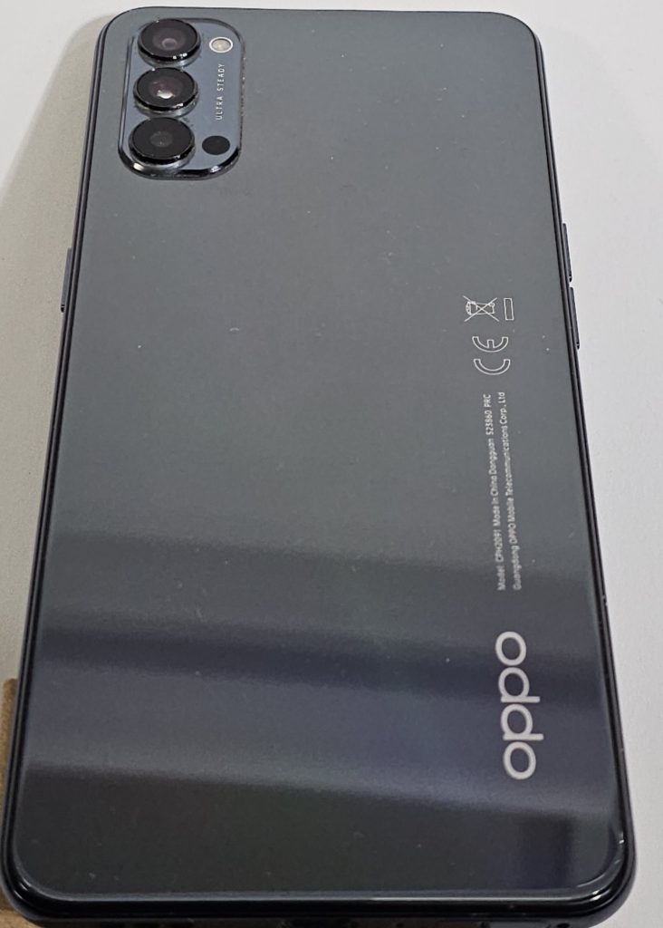 oppo reno4 – 128gb – zwart 5g | tweedehands