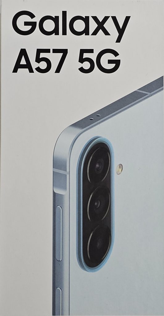 samsung galaxy a57 5g 128gb licht blauw | nieuw