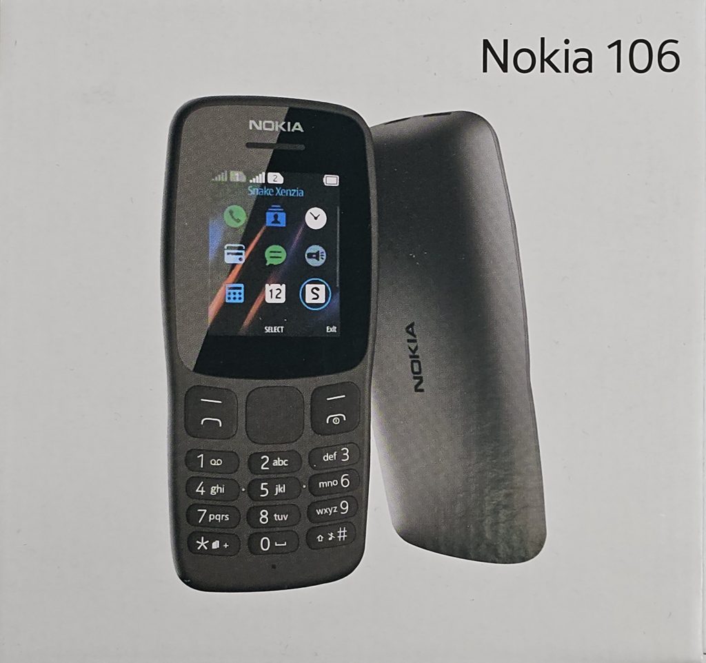 nokia 106 zwart 2g | nieuw