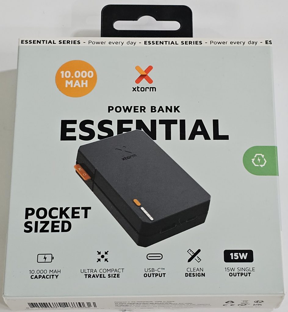 xtorm essential powerbank 10.000mah grijs | nieuw