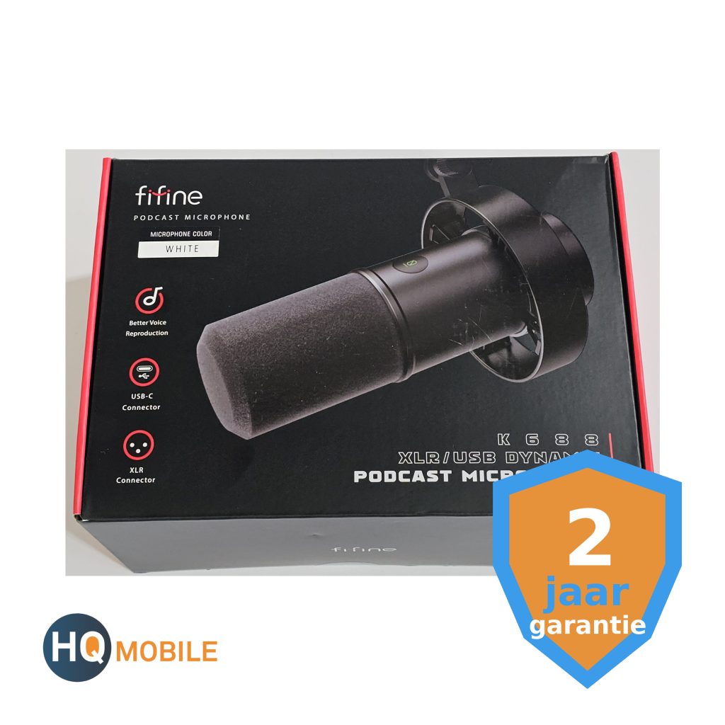 fifine k668 podcast microfoon wit | nieuw