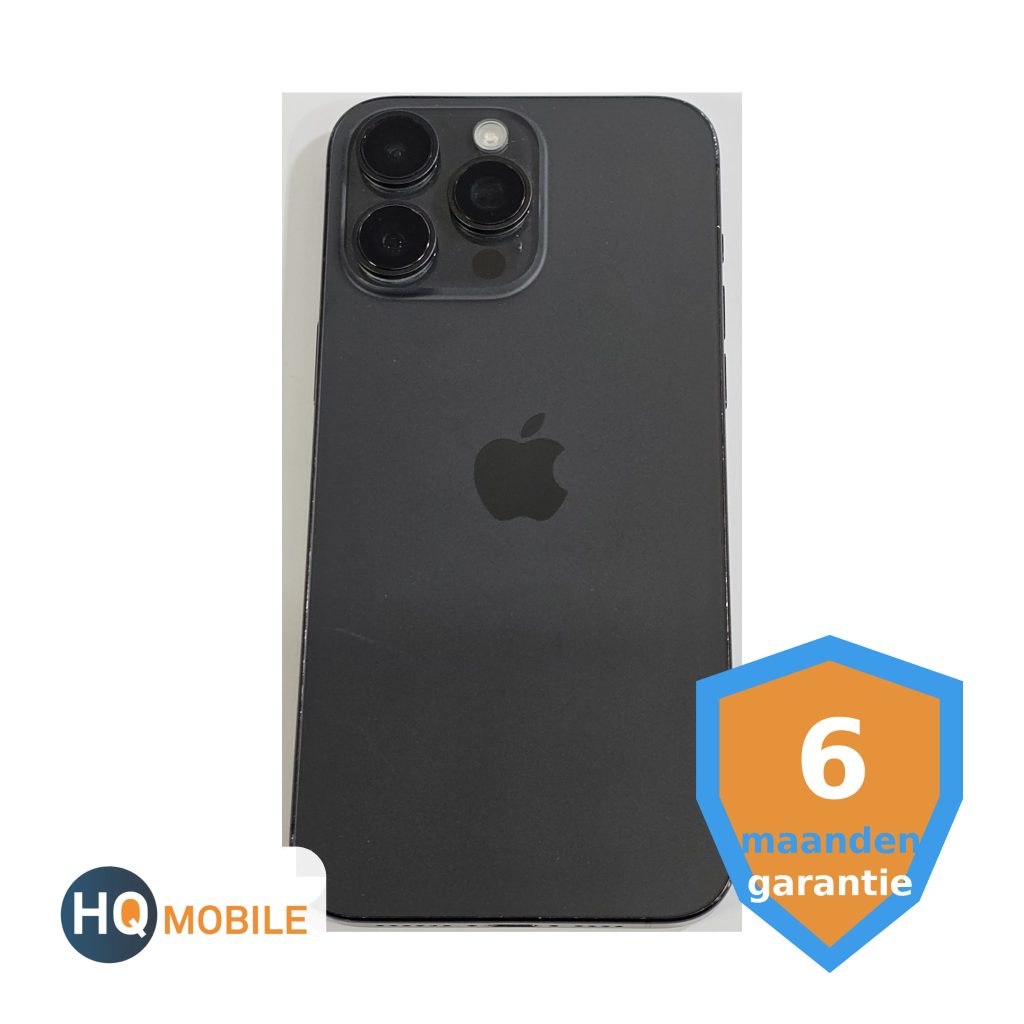 apple iphone 15 pro max 256gb zwart 100% | tweedehands