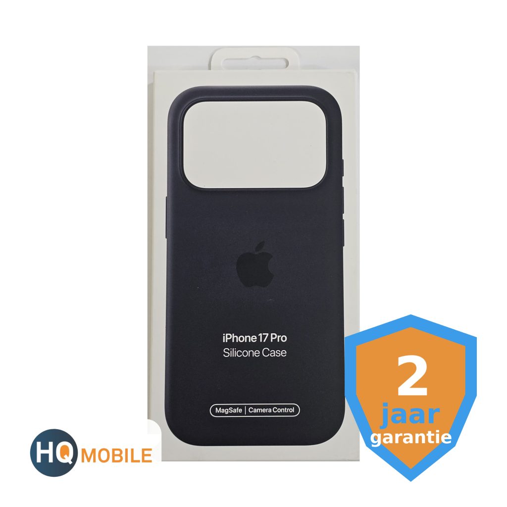 apple siliconen hoesje magsafe iphone 17 pro zwart