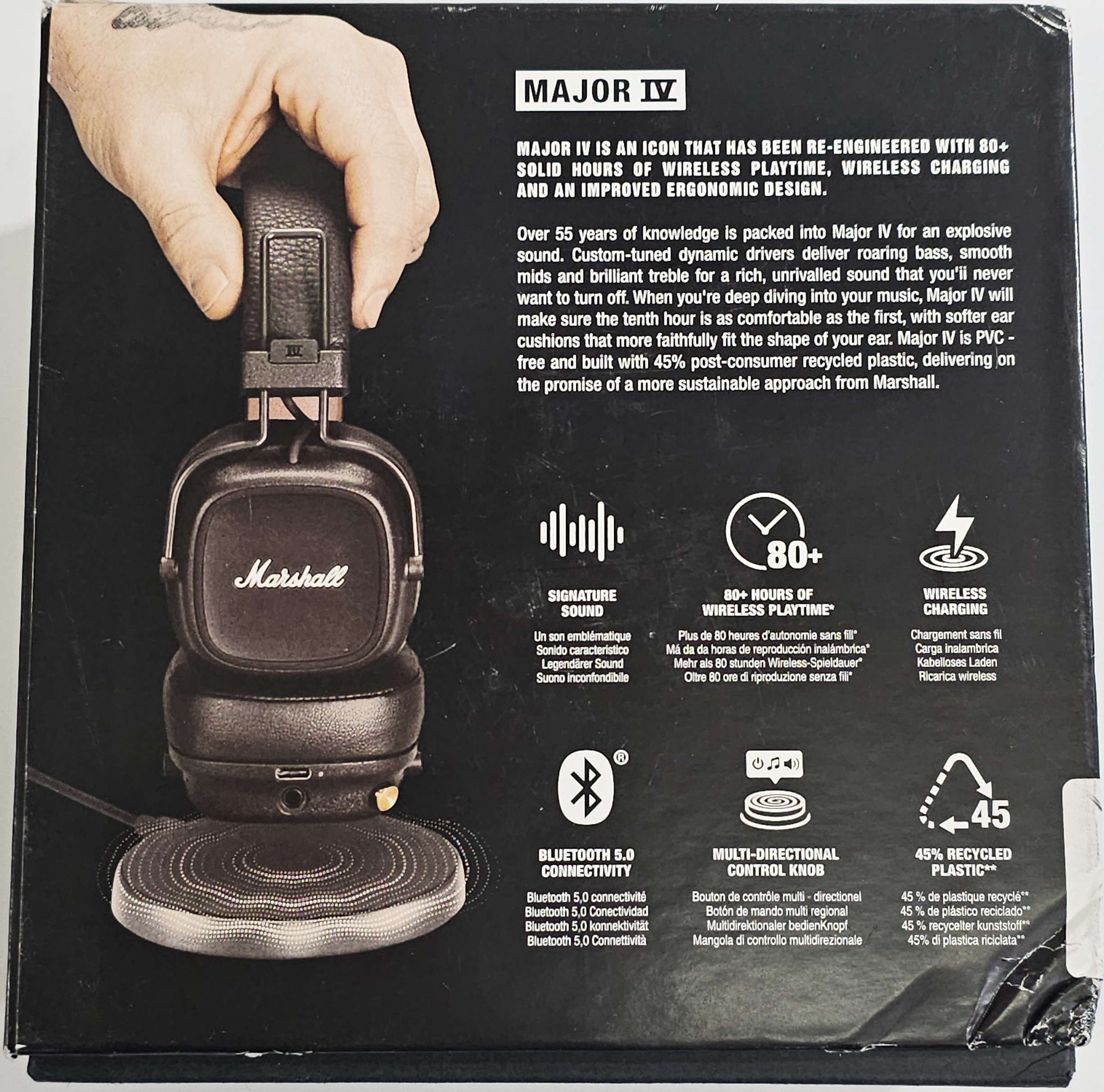 marshall major iv on ear koptelefoon bruin retourdeal