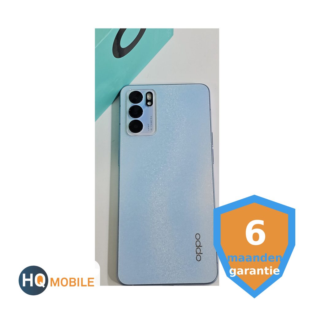 oppo reno6 – 128gb – blauw 5g | tweedehands