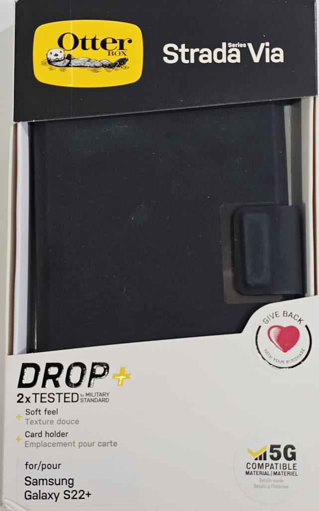 otterbox strada via hoes samsung s22+ zwart | nieuw