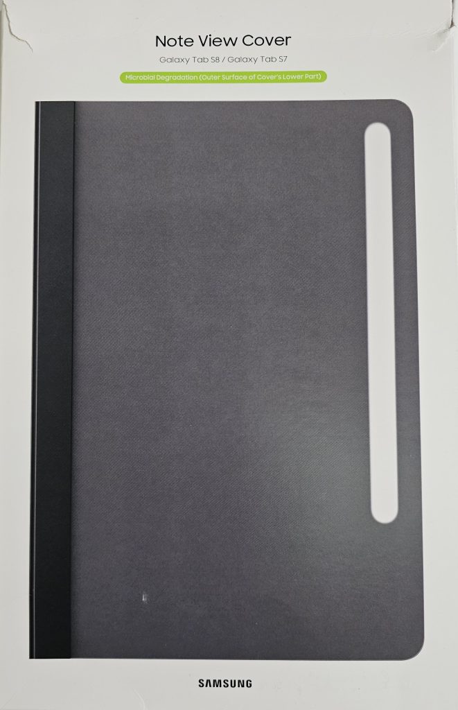 samsung tab s7/ s8 clear viewcase zwart| retourdeal